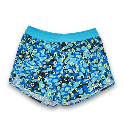 Women's Sprints Avigate 4" Mercy Shorts - Jag Camo Seafoam