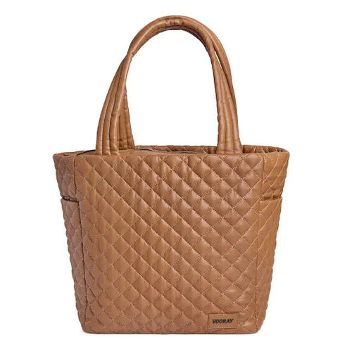 Vooray Naomi Tote - Quilted Tan