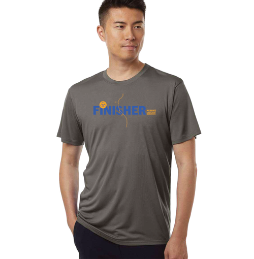 Men's Milwaukee Lakefront Marathon 2026 Finisher 26.2 T-Shirt - Heather Granite