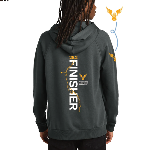 Men's Milwaukee Lakefront Marathon Finisher Hoodie - Terrain Grey