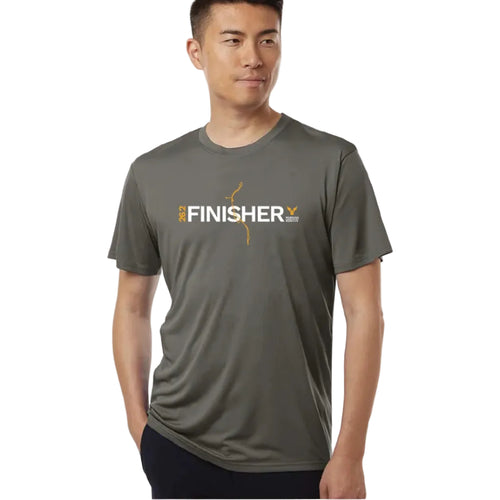 Men's Milwaukee Lakefront Marathon Finisher Tech T-Shirt 26.2 - Charcoal
