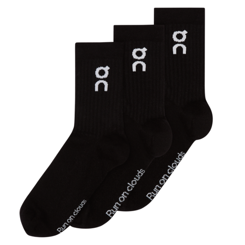 On Logo Sock High 3P - Black