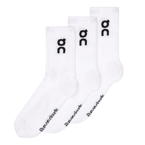 On Logo Sock High 3P - White