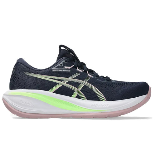 Women's ASICS Gel-Cumulus 28 - Midnight/Illuminate Green