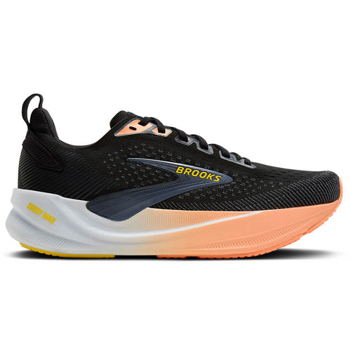 Women's Brooks Ghost Max 4 - Black/Foldstone/Cyber Peach