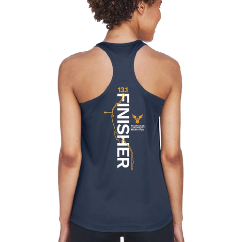 Women's Milwaukee Lakefront Marathon Finisher 13.1 Tank - Navy
