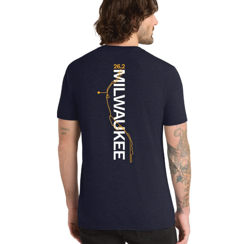 Men's Milwaukee Lakefront Marathon 26.2 T-Shirt - Navy