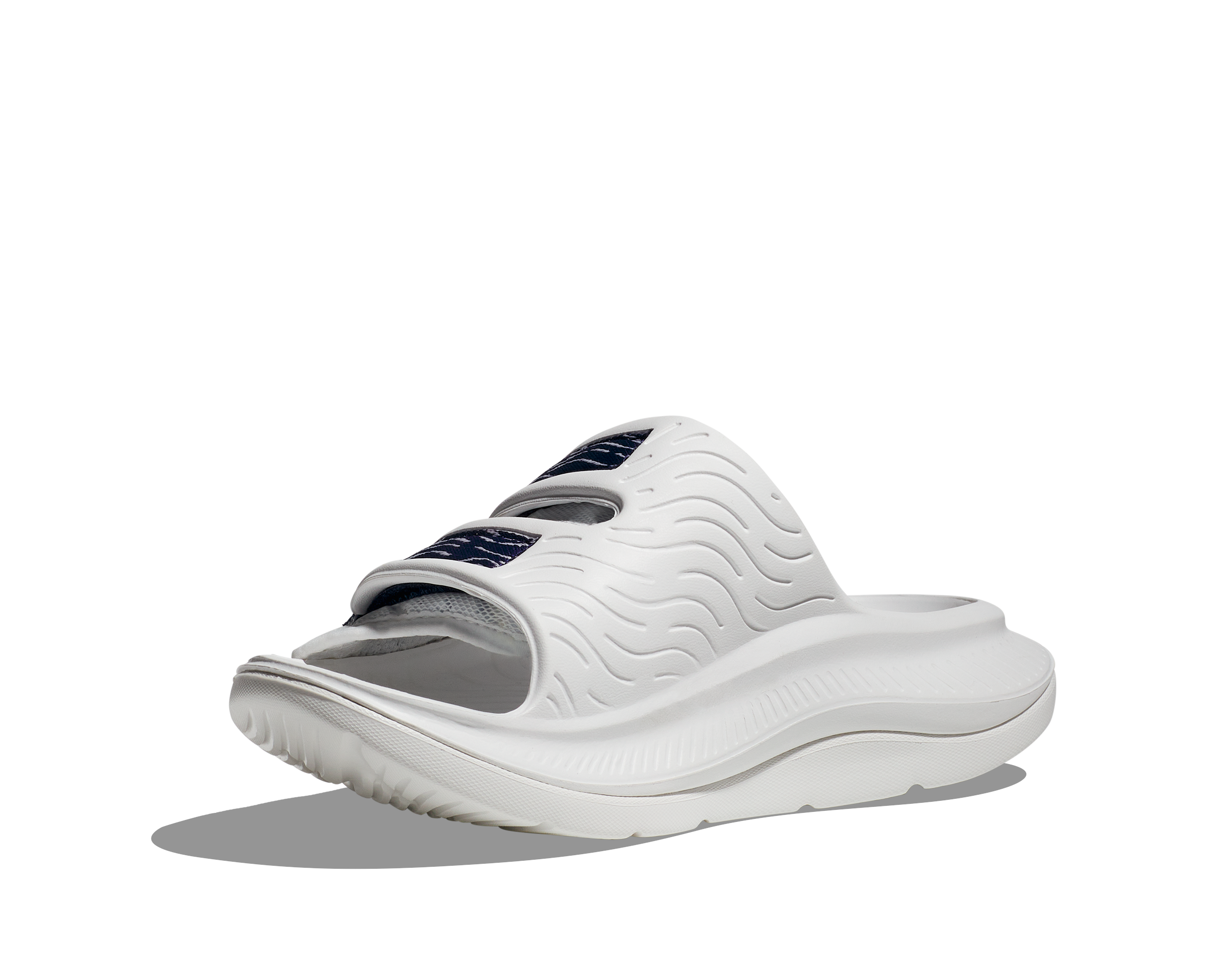 HOKA Ora Luxe - White/Bellwether Blue - Goodmiles Running Company
