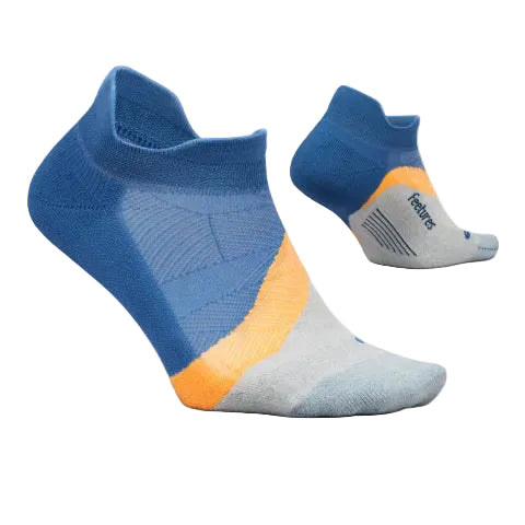 Feetures Elite Light Cushion No Show Tab Socks - Rally Blue