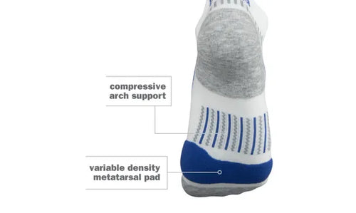 Balega UltraGlide Socks - White/Midgrey