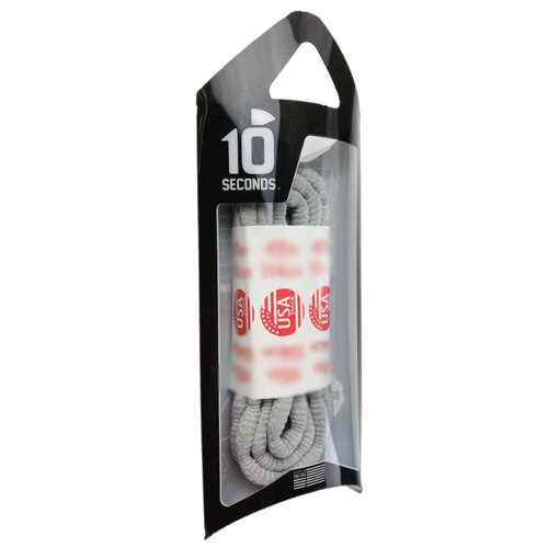 10 Seconds 40" Athletic Bubble Laces - Silver