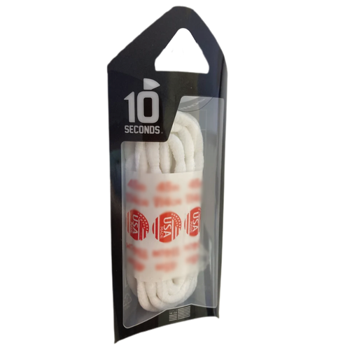 10 Seconds 40" Athletic Bubble Laces - White