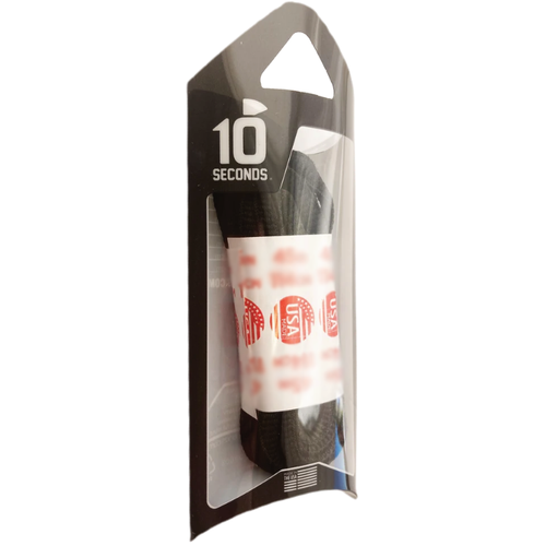 10 Seconds 45" Athletic Oval Laces - Black