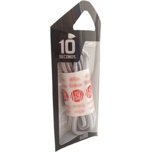 10 Seconds 54" Athletic Oval Laces - Classic Grey
