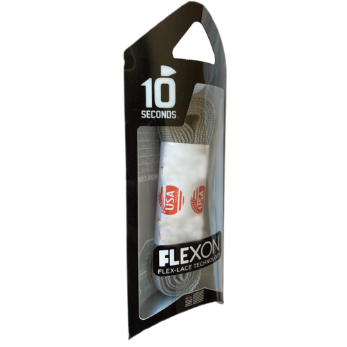 10 Seconds 54" Flexon Laces - Classic Grey