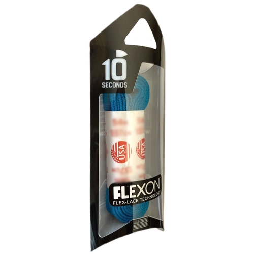 10 Seconds 54" Flexon Laces - Neon Blue