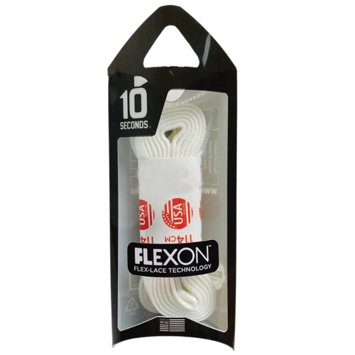 10 Seconds 54" Flexon Laces - White