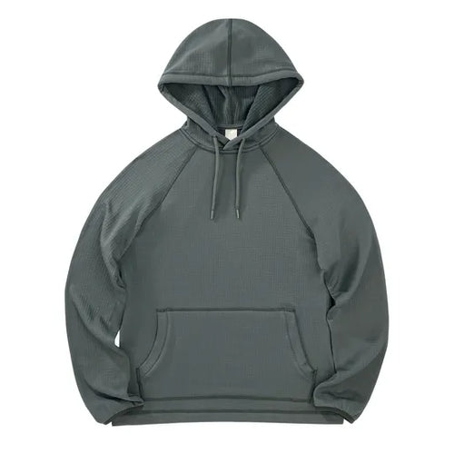 Women's Goodmiles Waffle Hoodie - Balsam Green