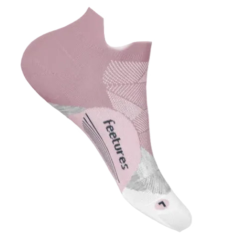 Feetures Elite Light Cushion No Show Tab Socks - Pink Orchard