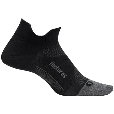 Feetures Elite Ultra Light No Show Tab Socks - Black