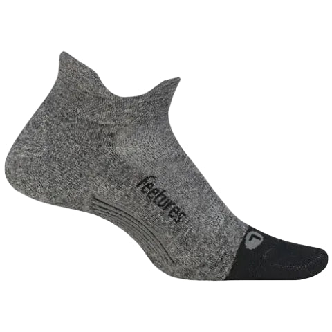 Feetures Elite Light Cushion No Show Tab Socks - Gray
