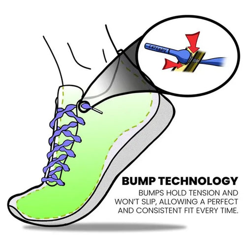 Caterpy Run No-Tie 30" Laces - Ghost Gray