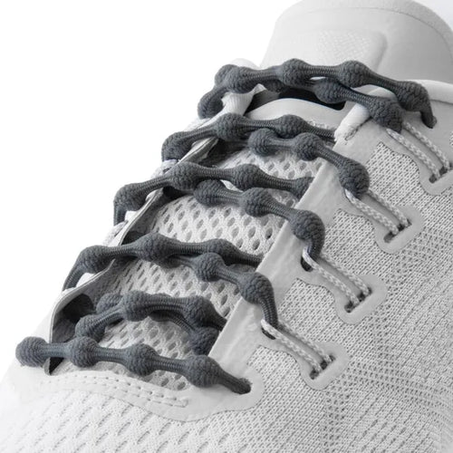 Caterpy Run No-Tie 30" Laces - Gunmetal Gray