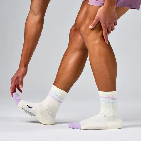 Feetures Elite Max Cushion Mini Crew Socks - Soft Track