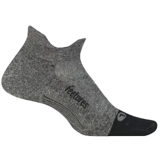 Feetures Elite Ultra Light No Show Tab Socks - Gray