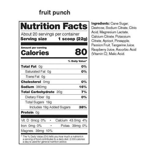 Skratch Labs Hydration Sport Drink Mix - Fruit Punch