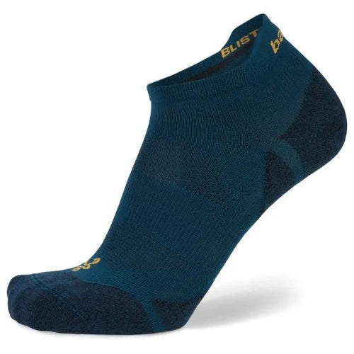 Balega Blister Resist Light No Show Socks - Teal/Oriole
