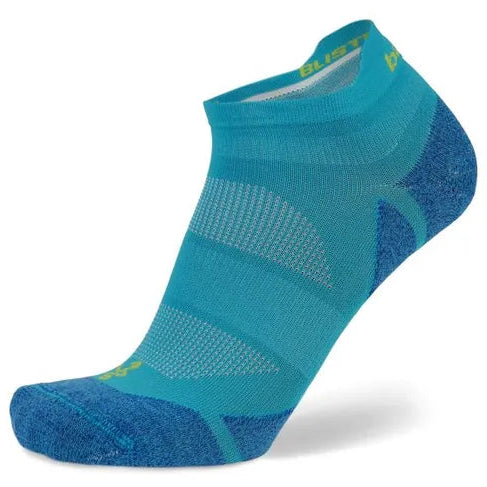 Balega Blister Resist Light No Show Socks - Lake Blue/Lime Punch