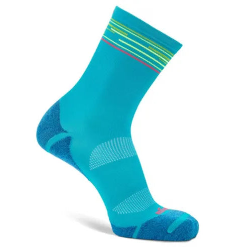 Balega Blister Resist Mini Crew Socks - Lake Blue/Lime Punch