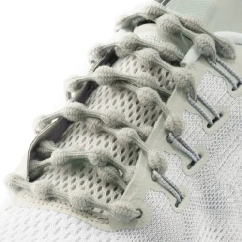Caterpy Run No-Tie 30" Laces - Ghost Gray