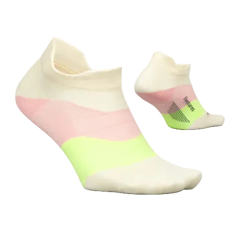 Feetures Elite Light Cushion No Show Tab Socks - Sandy Melon