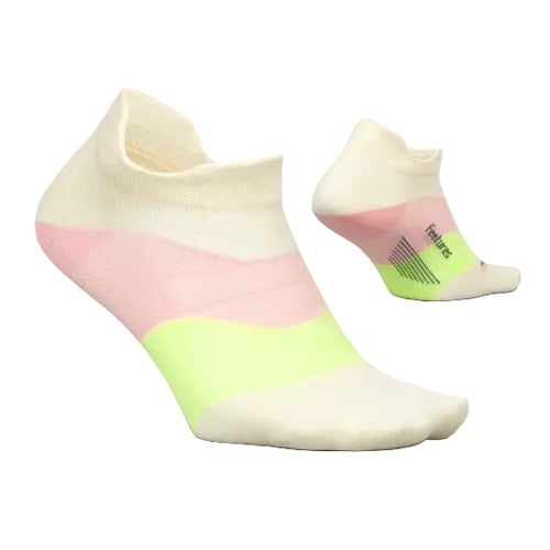 Feetures Elite Ultra Light No Show Tab Socks - Sandy Melon