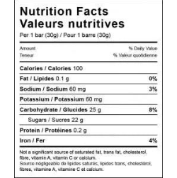 XACT Nutrition Energy Fruit Bar - Orange
