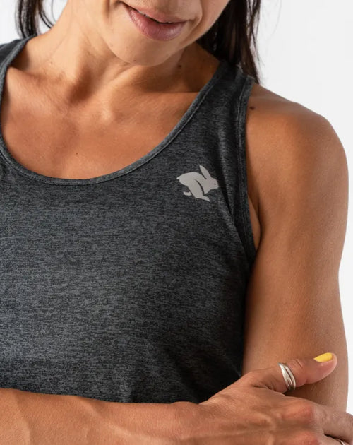 Women's Rabbit EZ Tank - Black Charcoal