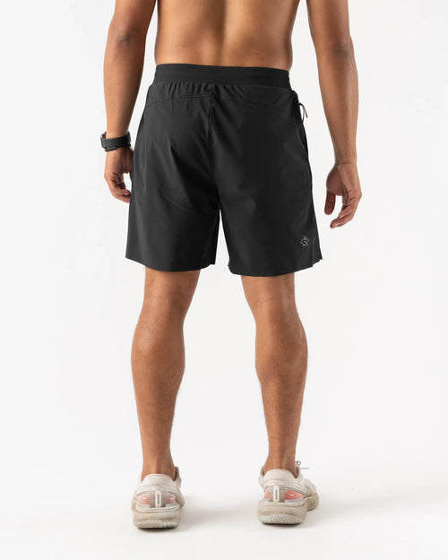 Men's Rabbit Black Cruiser 7" Shorts - Black