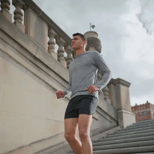 Men's Goodmiles Performance Tech Long Sleeve - Heather Gray