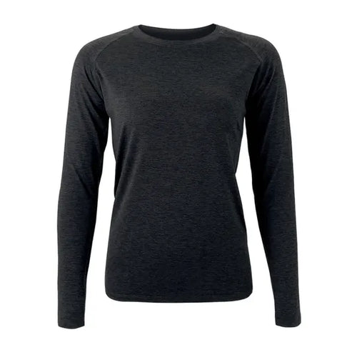 Women's Goodmiles Performance Tech Long Sleeve - Heather Black
