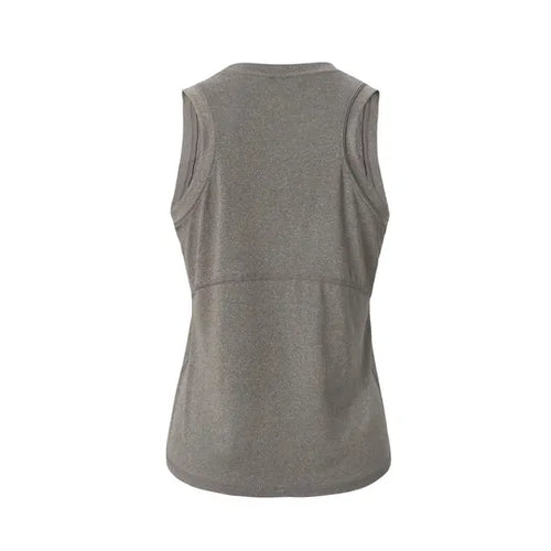 Women's Goodmiles Performance Tech High Neck Tank Top - Heather Classic Gray