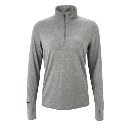 Women's Goodmiles Performance Tech 1/4 Zip - Heather Classic Gray
