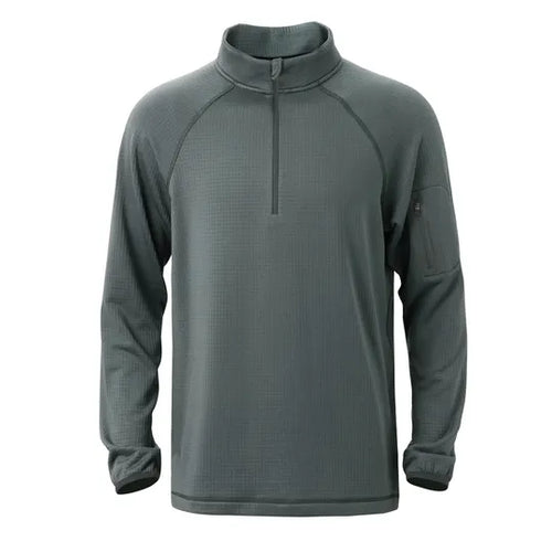 Men's Goodmiles Waffle 1/4 Zip - Balsam Green
