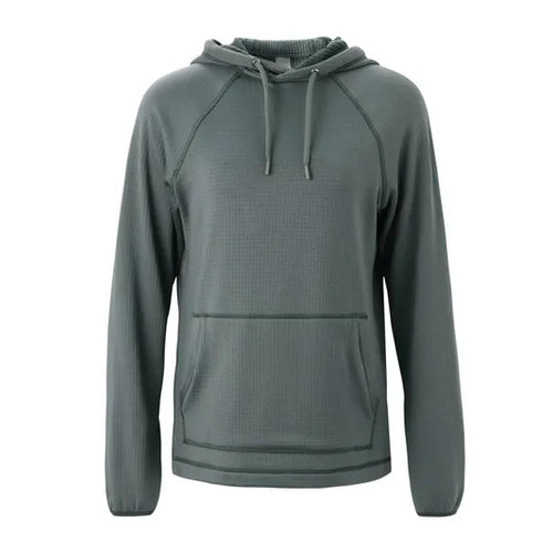 Women's Goodmiles Waffle Hoodie - Balsam Green