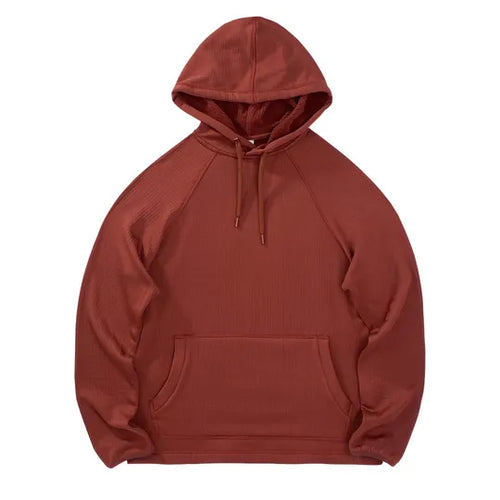 Women's Goodmiles Waffle Hoodie - Russet Brown