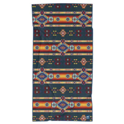 Sprints Towel Car Seat Cover - Aztec Artisans/Chocolate Currency