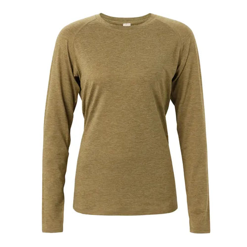 Women's Goodmiles Performance Tech Long Sleeve - Heather Fennel Seed