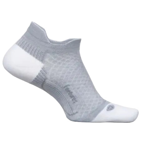 Feetures Plantar Fasciitis Relief Light Cushion No Show Tab Socks - Gray