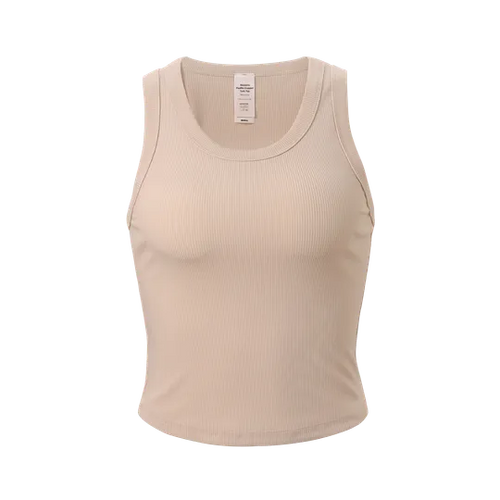 Women's Goodmiles Flexrib Cropped Tank - Crystal Gray